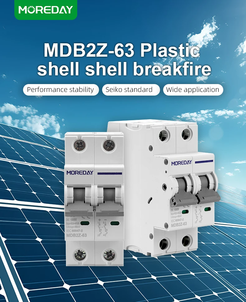 Disjuntor Miniatura MCB 600V DC para Sistemas Solares